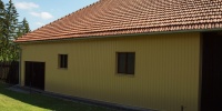 02 Oplechování fasády Omak Roof T-6 RAL 1002 - Těmice.JPG